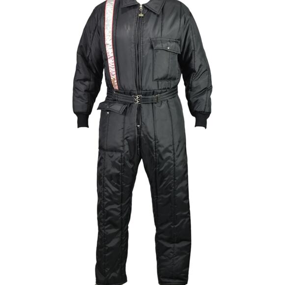 Vintage Walls Blizzard Pruf SnowSuit Black Jumpsuit Coveralls Snow Ski XL Mens - Picture 13 of 16